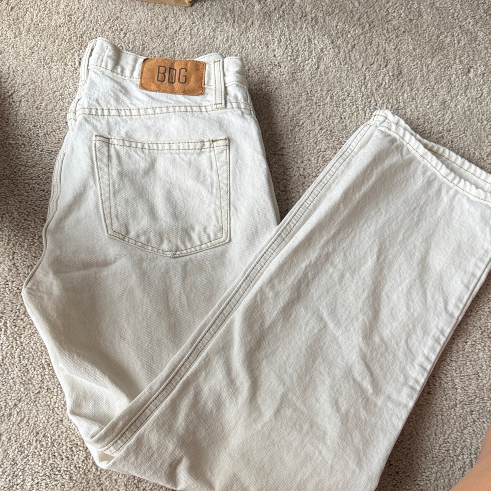 BDG Cream Denim Pants